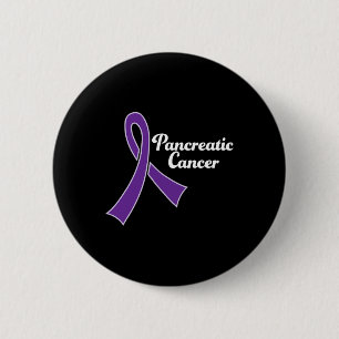 Pancreatic Cancer Awareness Purple Ribbon 6 Cm Round Badge
