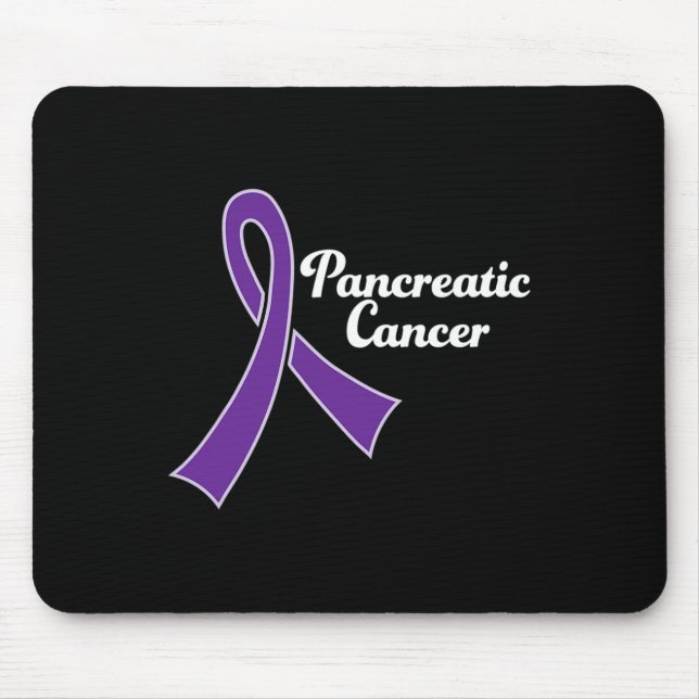 Pancreatic Cancer Awareness Purple Ribbon  Mouse Mat (Front)