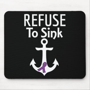 Pancreatic Cancer Awareness Refuse To Sink Fighter Mouse Mat