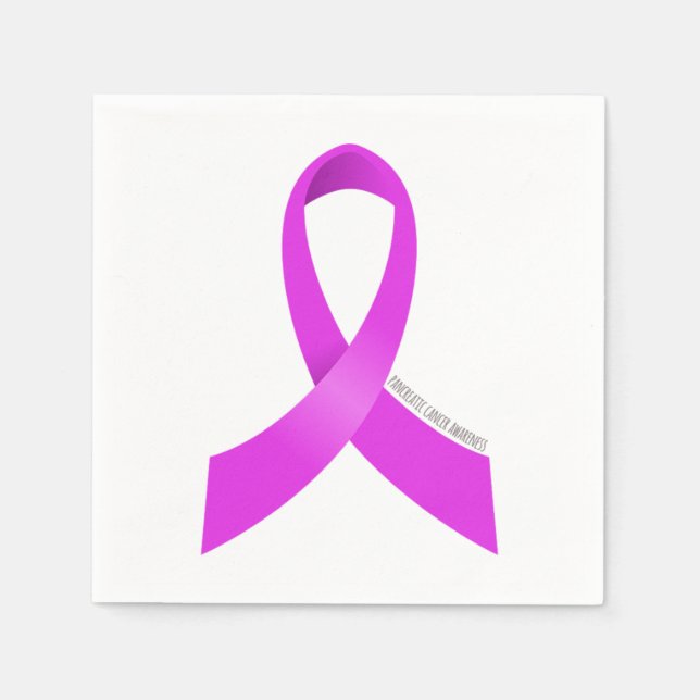 Pancreatic Cancer Awareness Ribbon Napkin (Front)