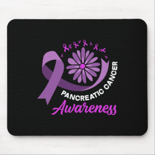 Pancreatic Cancer Awareness Ribbon Pancreatic Canc Mouse Mat
