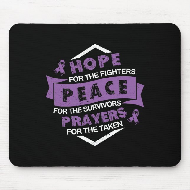 Pancreatic Cancer Awareness Ribbon s Mouse Mat (Front)