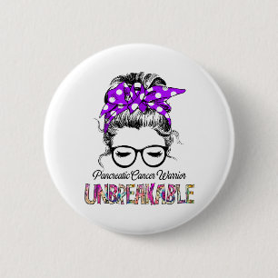 Pancreatic Cancer Awareness Ribbon Support Gifts 6 Cm Round Badge
