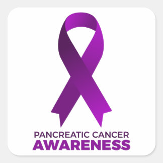Pancreatic Cancer Awareness Square Sticker