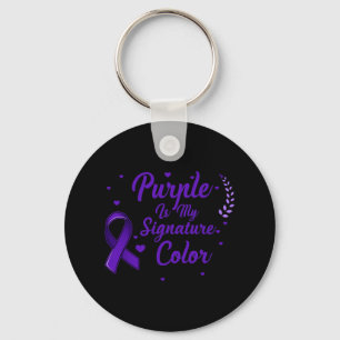 Pancreatic Cancer Awareness Support Fight Month No Key Ring