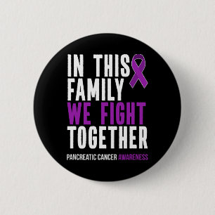 Pancreatic Cancer Awareness Survivor Gift Purple R 6 Cm Round Badge