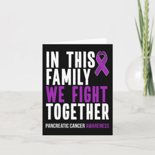 Pancreatic Cancer Awareness Survivor Gift Purple R Card