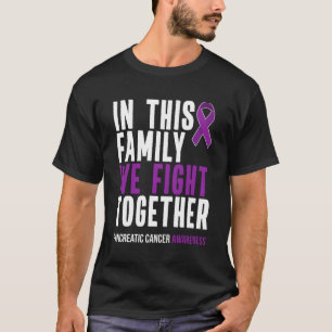 Pancreatic Cancer Awareness Survivor Purple Ribbon T-Shirt