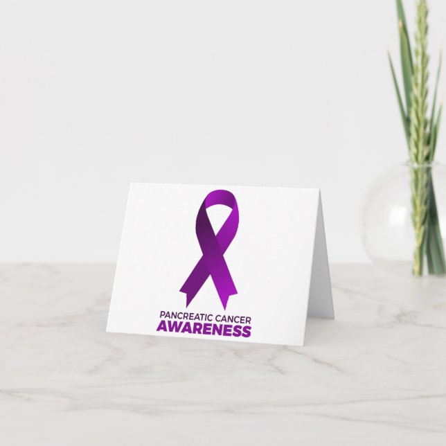 Pancreatic Cancer Awareness Thank You Card (Front)
