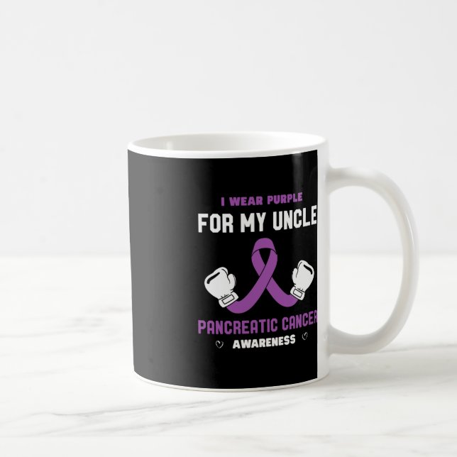 Pancreatic Cancer Awareness Wear Purple for My Unc Coffee Mug (Right)
