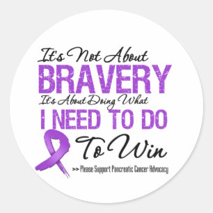Pancreatic Cancer Battle Classic Round Sticker