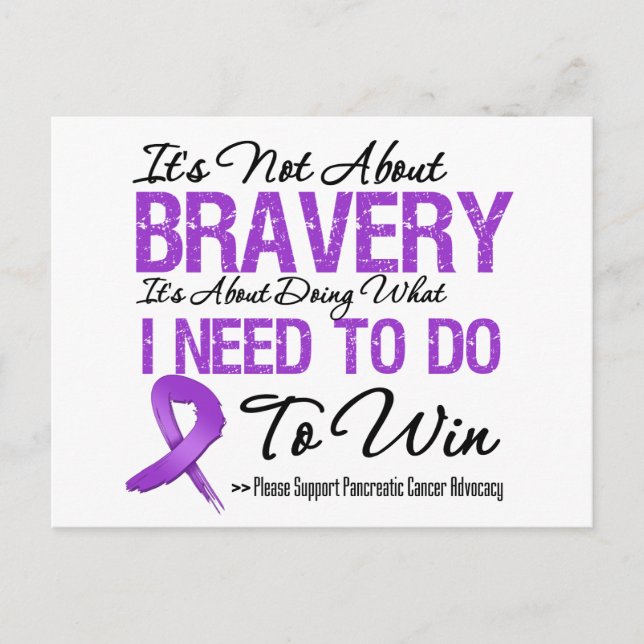 Pancreatic Cancer Battle Postcard (Front)
