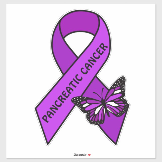 Pancreatic Cancer Butterfly Awareness Ribbon (Sheet)