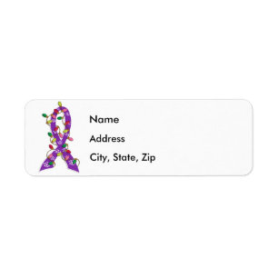 Pancreatic Cancer Christmas Lights Ribbon