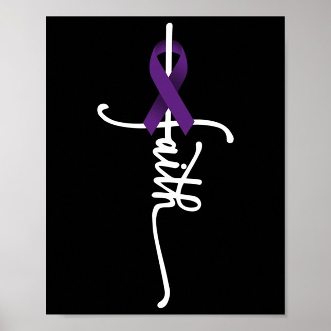 Pancreatic Cancer Faith Pancreatic Cancer Awarenes Poster (Front)