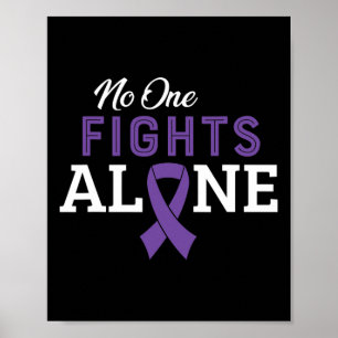 Pancreatic Cancer Fight Cancer Ribbon 11 Poster