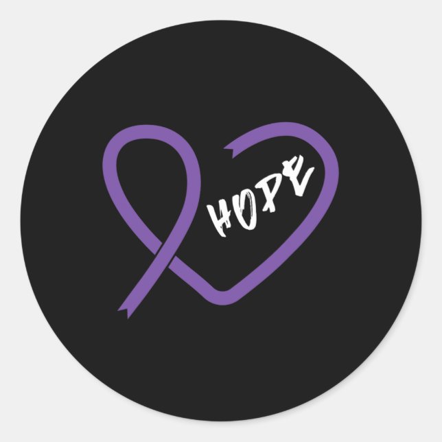 Pancreatic Cancer Fight Cancer Ribbon 13 Classic Round Sticker (Front)