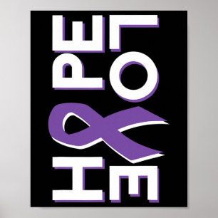 Pancreatic Cancer Fight Cancer Ribbon 14 Poster