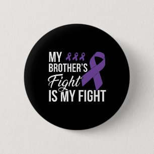 Pancreatic Cancer Fight Cancer Ribbon 15 6 Cm Round Badge