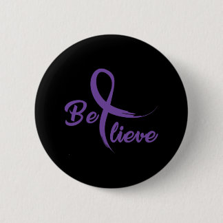 Pancreatic Cancer Fight Cancer Ribbon 3 6 Cm Round Badge