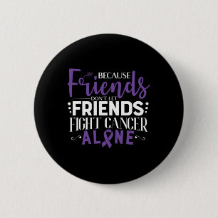Pancreatic Cancer Fight Cancer Ribbon  6 Cm Round Badge