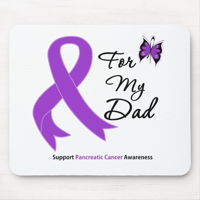 Pancreatic Cancer For My Dad Mouse Mat (Front)