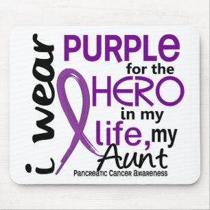 Pancreatic Cancer For My Hero My Aunt 2 Mouse Mat