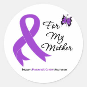 Pancreatic Cancer For My Mother Classic Round Sticker
