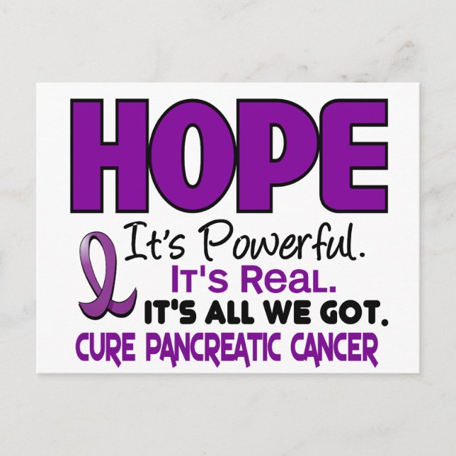 Pancreatic Cancer HOPE 1 Postcard (Front)
