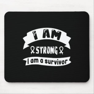 Pancreatic Cancer I Am Strong I Am A Survivor Mouse Mat