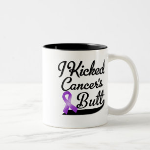 Pancreatic Cancer I Kicked Butt Two-Tone Coffee Mug