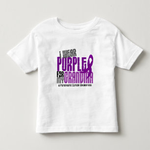 Pancreatic Cancer I Wear Purple For My Grandma 6.2 Toddler T-Shirt
