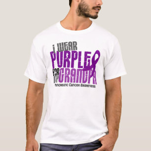 Pancreatic Cancer I Wear Purple For My Grandpa 6.2 T-Shirt