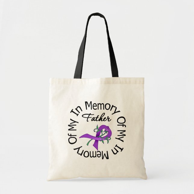 Pancreatic Cancer In Memory of My Father Tote Bag (Front)