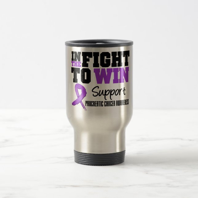 Pancreatic Cancer In The Fight To Win Travel Mug (Center)