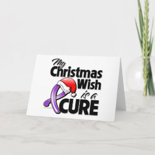 Pancreatic Cancer My Christmas Wish is a Cure Holiday Card