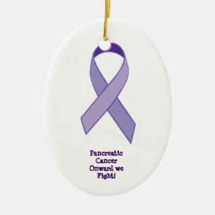 Pancreatic Cancer Onward we Fight ornament