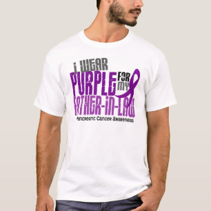 Pancreatic Cancer Purple For My Father-In-Law 6.2 T-Shirt