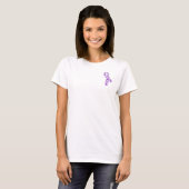Pancreatic Cancer Slogans Ribbon T-Shirt (Front Full)