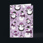 Pancreatic Cancer SNOWMAN Products Holiday Card<br><div class="desc">Pancreatic cancer snowman products. Cute country style thats telling a story and raising awareness. With much love and consideration. Kristy Patterson Design.</div>