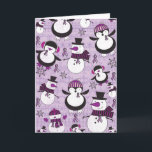 Pancreatic Cancer SNOWMAN Products Holiday Card<br><div class="desc">Pancreatic cancer snowman products. Cute country style thats telling a story and raising awareness. With much love and consideration. Kristy Patterson Design.</div>