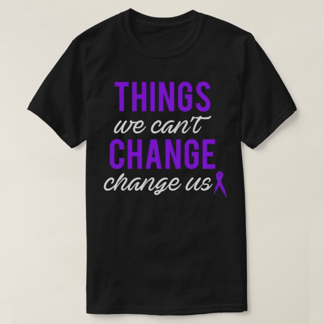 Pancreatic Cancer Support Design Gift With Cancer  T-Shirt (Design Front)