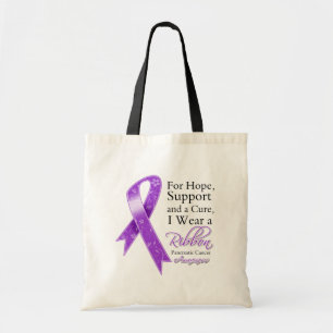 Pancreatic Cancer Support Hope Awareness Tote Bag