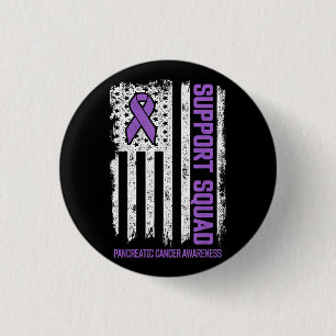 Pancreatic Cancer Support Squad Pancreatic Cancer 3 Cm Round Badge