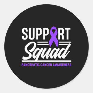 Pancreatic Cancer Support Squad Pancreatic Cancer  Classic Round Sticker