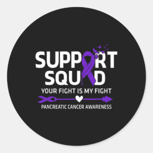 Pancreatic Cancer Support Squad Pancreatic Cancer  Classic Round Sticker