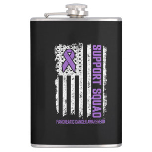 Pancreatic Cancer Support Squad Pancreatic Cancer Hip Flask