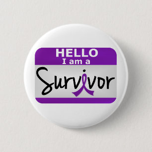 Pancreatic Cancer Survivor 24.png 6 Cm Round Badge
