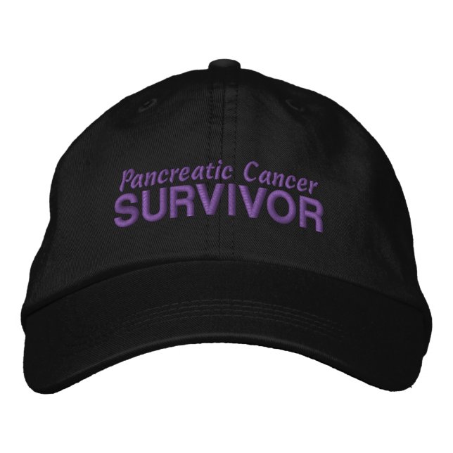 Pancreatic Cancer Survivor Embroidered Hat (Front)