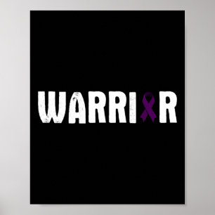 Pancreatic Cancer Warrior - Awareness Fighter Quot Poster